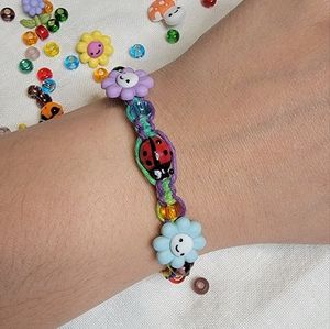Rainbow Happy Flower Bracelet